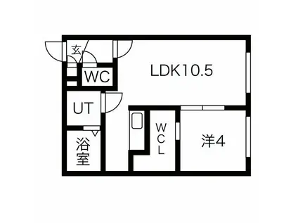 SACAE GROOVE(1LDK/2階)の間取り写真