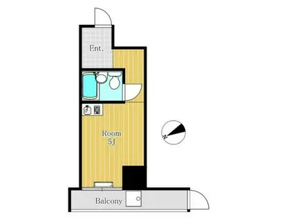 リバーサイドサイトー(ワンルーム/1階)の間取り写真