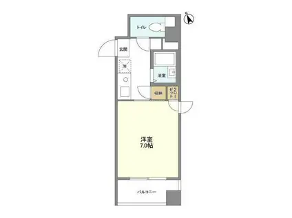 グランデュール本郷(1K/3階)の間取り写真