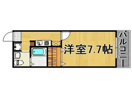 CASAMENTO RUPE(1K/1階)の間取り写真