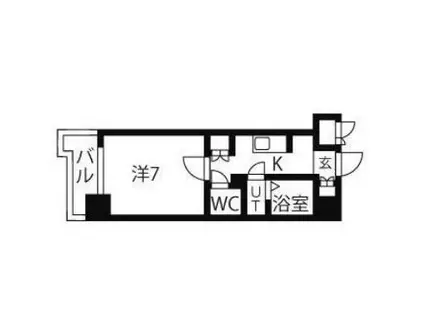 リージア代々木(1K/3階)の間取り写真