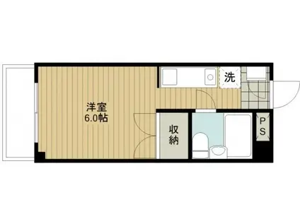 メゾン・ドゥ・フジ大宮(ワンルーム/1階)の間取り写真