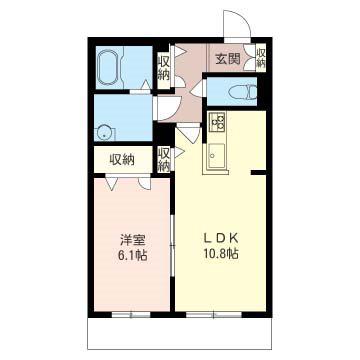 ＪＲ総武線 荻窪駅 徒歩5分 3階建 築14年(1LDK/1階)の間取り写真