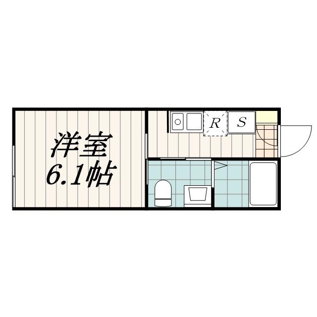 アルサーヴ千葉(1K/1階)の間取り写真