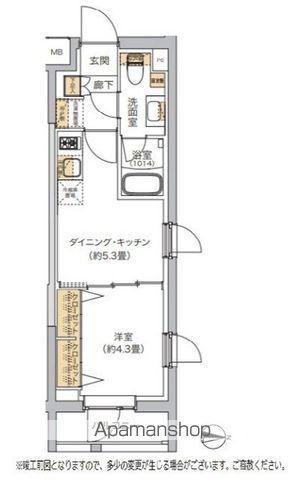 リビオメゾン湯島(1DK/2階)の間取り写真