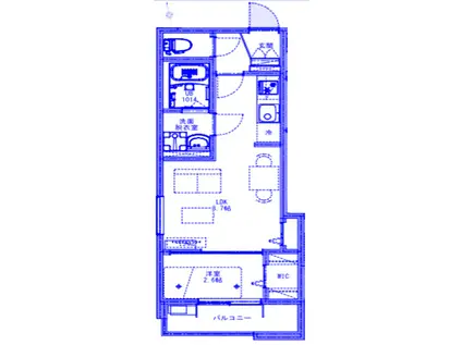 KLEIS春日部II(1LDK/1階)の間取り写真
