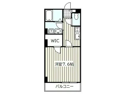LA MAISON ABAKA A棟(1K/3階)の間取り写真