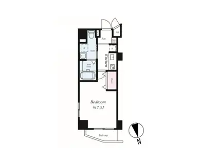 LE -LION神楽坂(1K/6階)の間取り写真