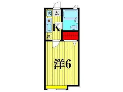 コージーハウス138A(1K/2階)の間取り写真