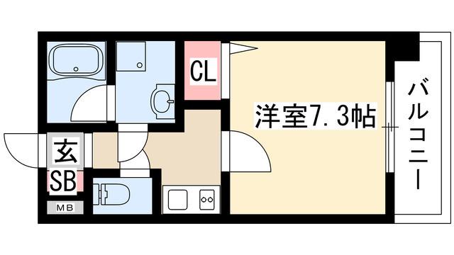 エコロジー栄レジデンス(1K/3階)の間取り写真
