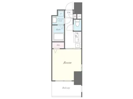 ラ・ルーシュ泉(1K/4階)の間取り写真