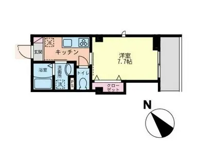 LE SEL YOKOHAMA(1K/5階)の間取り写真