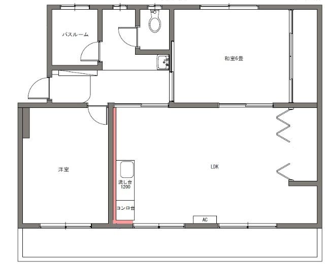 鍋屋上野5号棟(2LDK/4階)の間取り写真