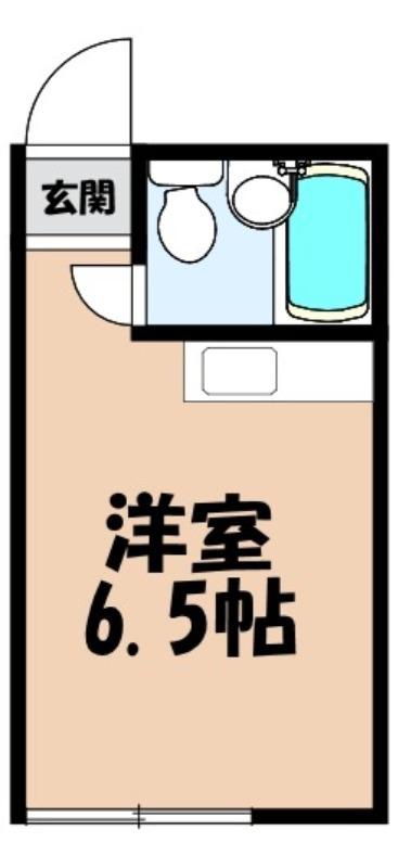 メゾンホワイト(ワンルーム/2階)の間取り写真