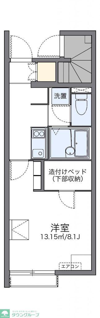 レオネクストみつるぎ(1K/1階)の間取り写真