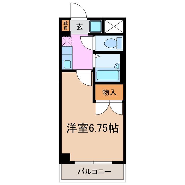 メイワマンション(1K/2階)の間取り写真