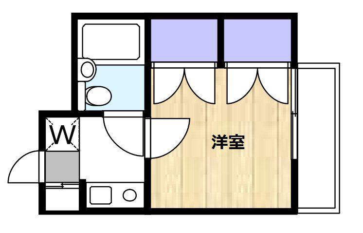 アインス東所沢(1K/5階)の間取り写真