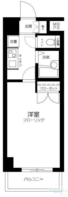 クレアシオン南大塚(1K/4階)の間取り写真