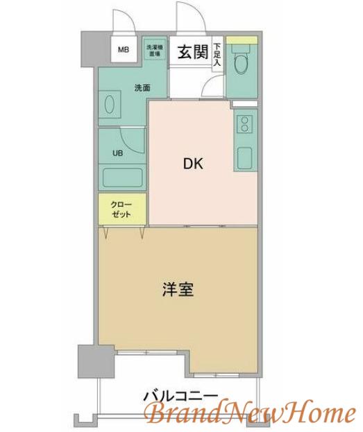 アバンドール三国ヶ丘(1DK/3階)の間取り写真