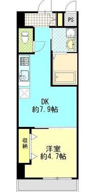 イマサモルゲン.II(1DK/4階)の間取り写真