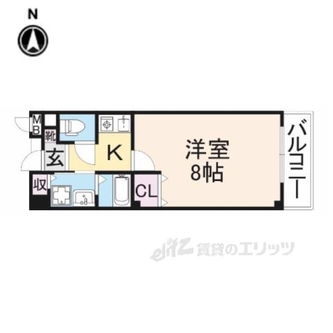 Mパレス(1K/1階)の間取り写真