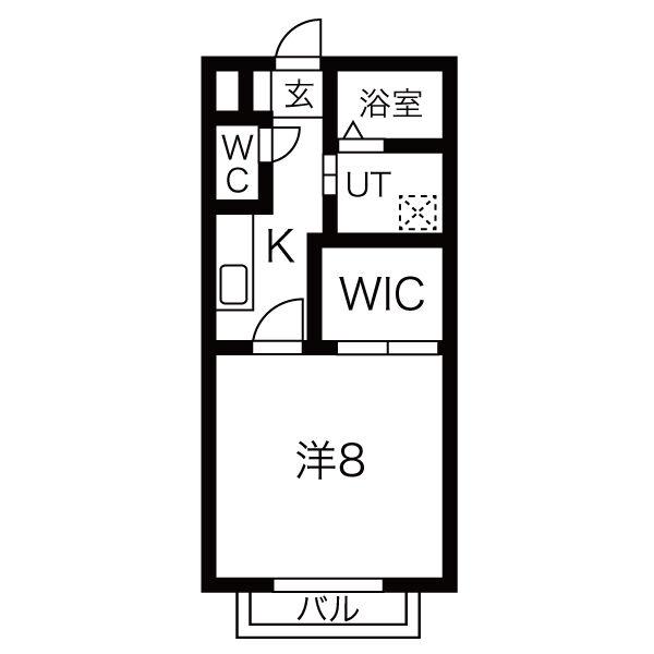 TU CASA KEIWA(1K/3階)の間取り写真