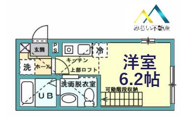 BRICK HOUSE 横濱(ワンルーム/1階)の間取り写真