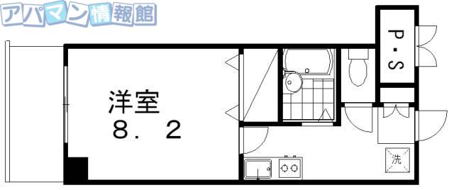 アーバンスカイ(1K/3階)の間取り写真