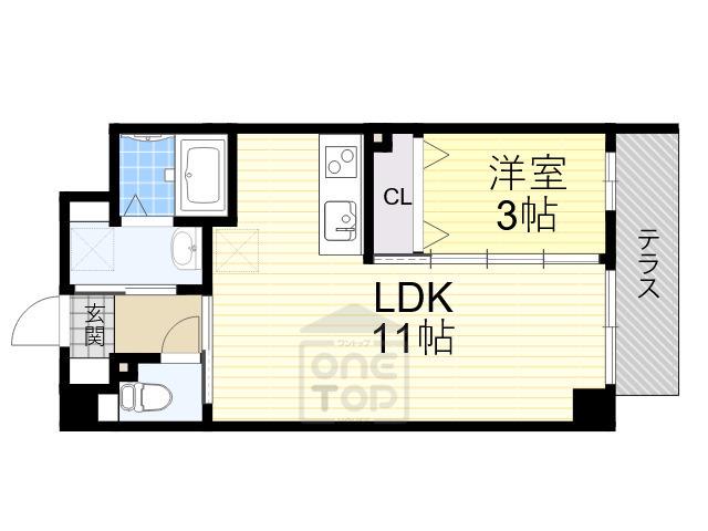 石塚ハイム(1LDK/2階)の間取り写真