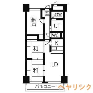 フレンドビル21(3LDK/11階)の間取り写真