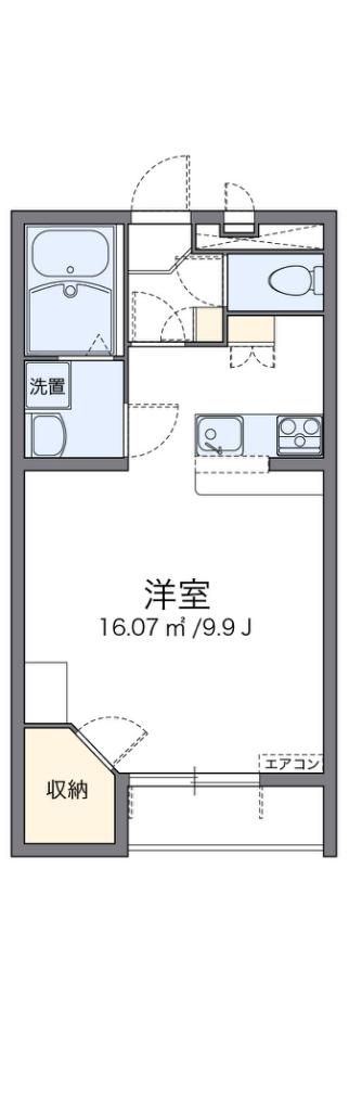 レオパレスおのさと(1K/2階)の間取り写真