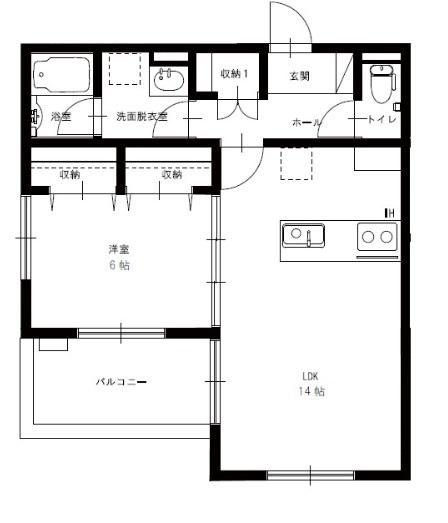CULMINEI(1LDK/3階)の間取り写真