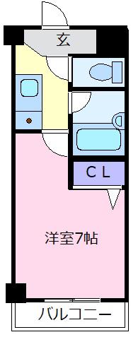 GRAND EXCEL 天美(1K/3階)の間取り写真