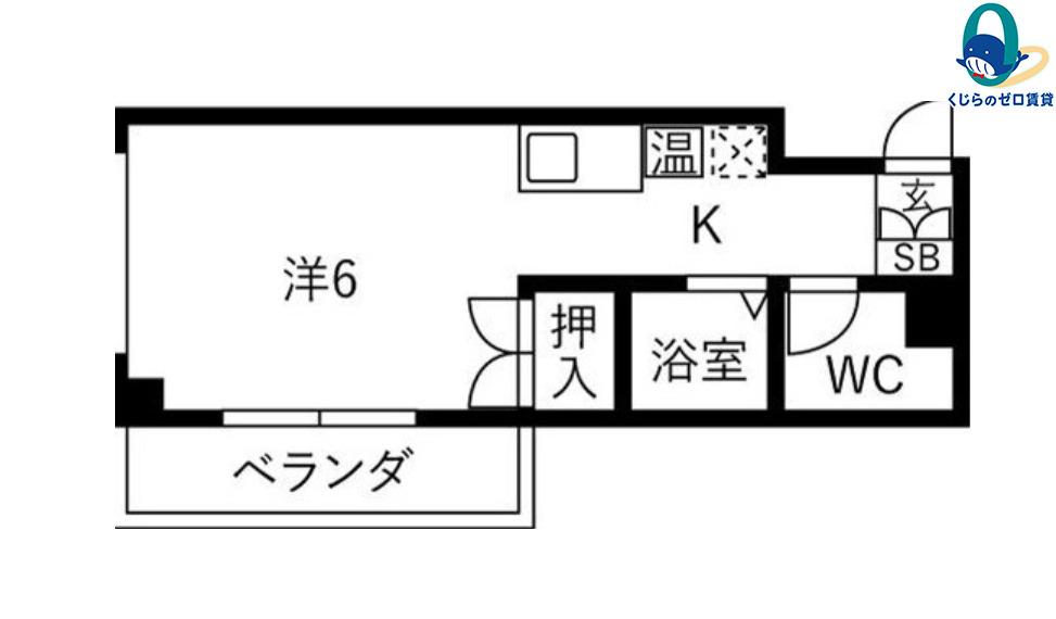 JSハイツ(ワンルーム/2階)の間取り写真
