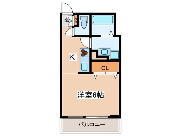 荻窪コーエイマンション(1K/9階)の間取り写真