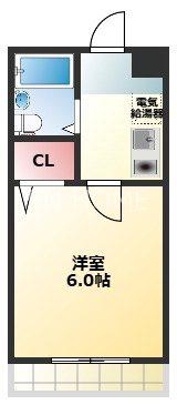 アームサミット(1K/6階)の間取り写真