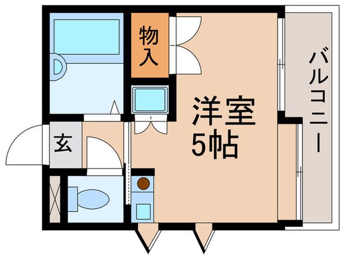 フェニックスタウン(ワンルーム/2階)の間取り写真