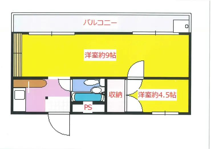 カーサ西八王子 1階階 間取り