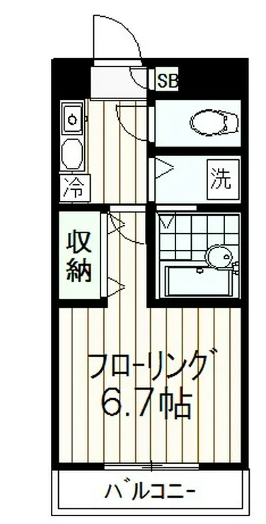 西河マンション 1階階 間取り