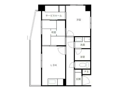 メゾン野菊(2DK/5階)の間取り写真