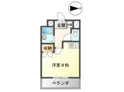 ドール新栄(ワンルーム/3階)の間取り写真
