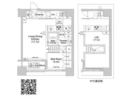 COMFORIA新川(1LDK/11階)の間取り写真