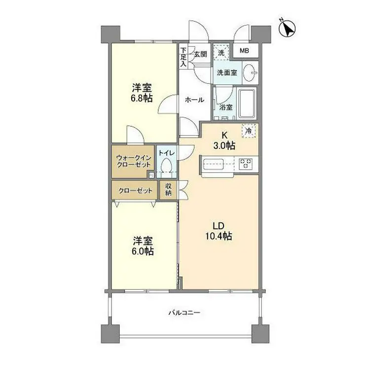 サンハイム鶴見 6階階 間取り