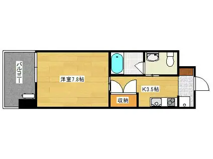 DER STRADA.Y2 ふじみ(1K/10階)の間取り写真