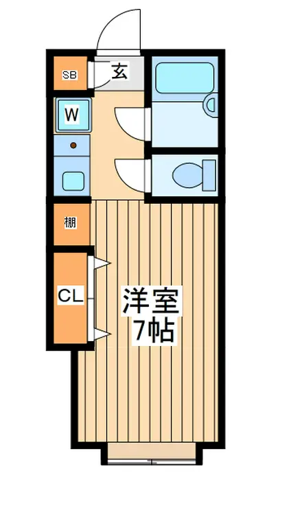 サンホワイト三番館 1階階 間取り