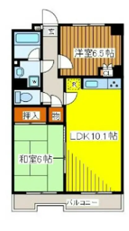ローズマンション白糸台第3 1階階 間取り