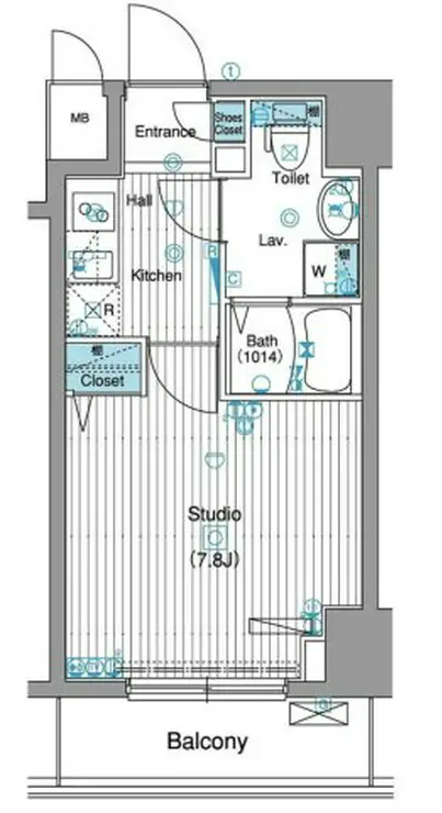 グランド・ガーラ銀座 3階階 間取り