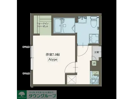 AGRANDE HITOTSUBASHI-GAKUEN(1K/2階)の間取り写真