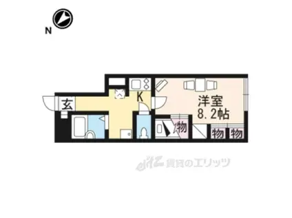 レオパレスAOI(1K/1階)の間取り写真