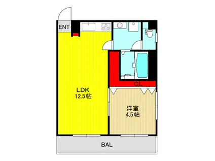 永井マンション(1LDK/2階)の間取り写真